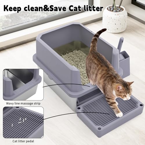 Cat Litter Box Non (Gray)