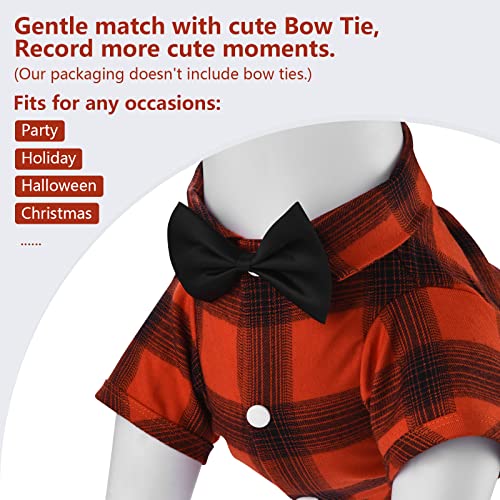 Dog Shirt Plaid Dog Clothes for Medium Large Dogs Boy Girl Soft Pet T (5XL-(50~77lb)-Chest~35" / Red#1)
