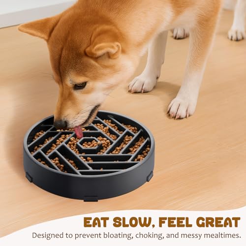 Slow Feeder Dog Bowl (grey)