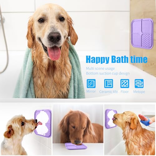 Lick Mat for Dogs (1pack / Light Purple)