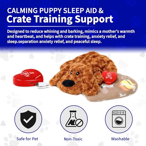 Cuddle Pup Toy with Heartbeat & Heat Pack (Small / Heartbeat/Heating)