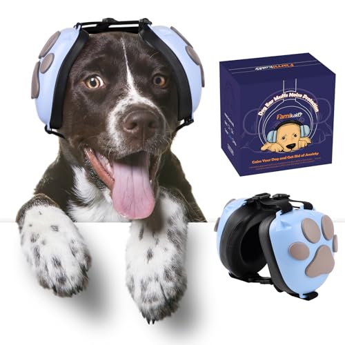 Dog Ear Muffs Noise Protection (Light Blue-gray / X-Small)