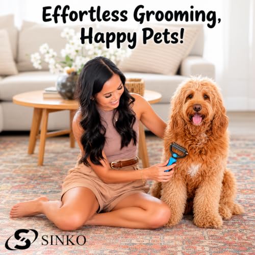 Shedding Brush For Dog and Cat (Blue)