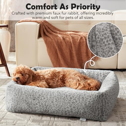 XL Dog Beds Large Sized Dog (Grey / XL (42"x36"x9"))