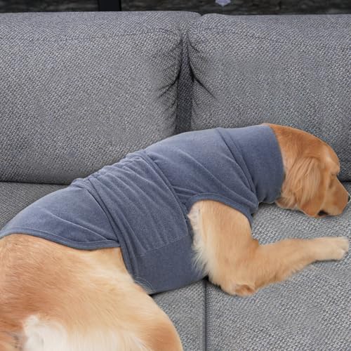 Calming Hoodie for Dogs (M / Blue)