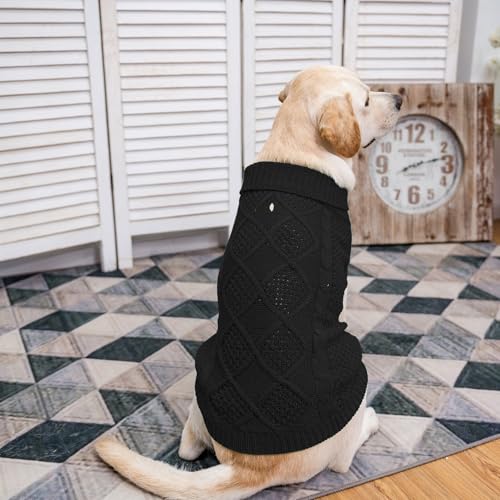 Turtleneck Dog Sweater (Medium/Large / Black)