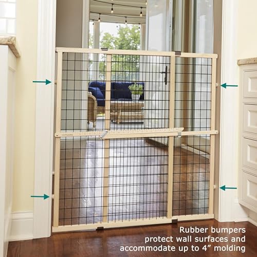 Wire Mesh Dog Gate (29.5"-48" Wide, 37" Tall)
