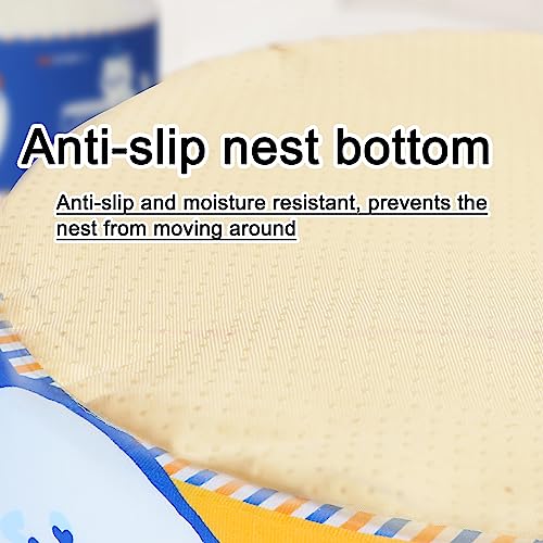 Ramen Noodle Cat Bed (23.6"L x 23.6"W x 10.2"Th / blue)