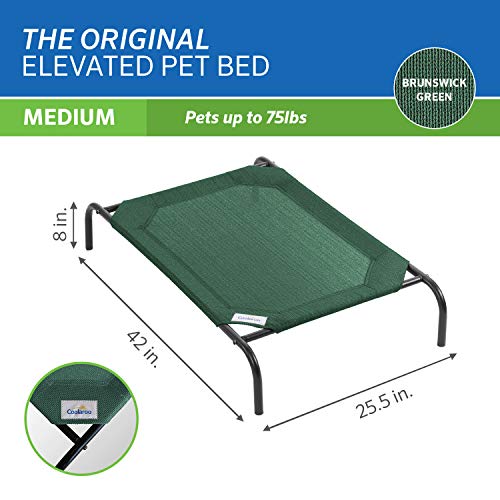 The Original Cooling Elevated Pet Bed (Medium Dog Bed / Brunswick Green)