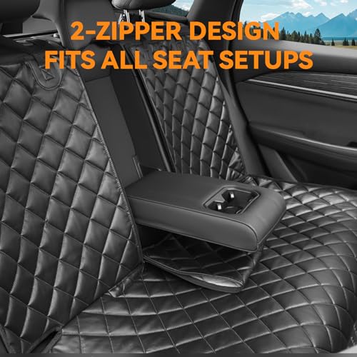 Dog Car Seat Cover for Back Seat (Black / Standard Back Seat Cover)