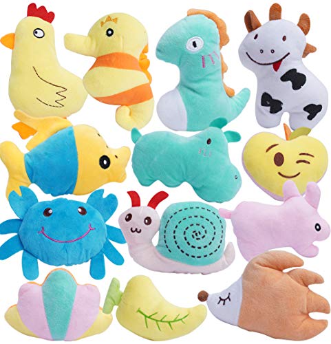 Pack of 26 Soft Small Medium Dog Squeaky Toys