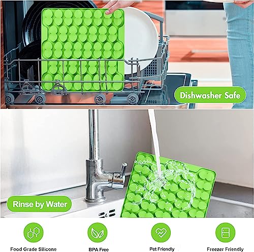 Large Silicone Snuffle Mat for Small Medium Large Dogs Slow Down Eating (Green-L (16.3x16.3in))