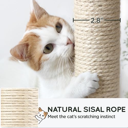 54in Cat Tree Tower for Large Cats (Beige / 54in)