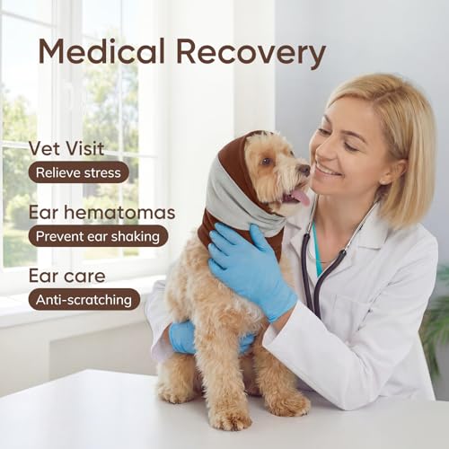 Dog Calming Hoodie for Anxiety Relief (Brown / S)