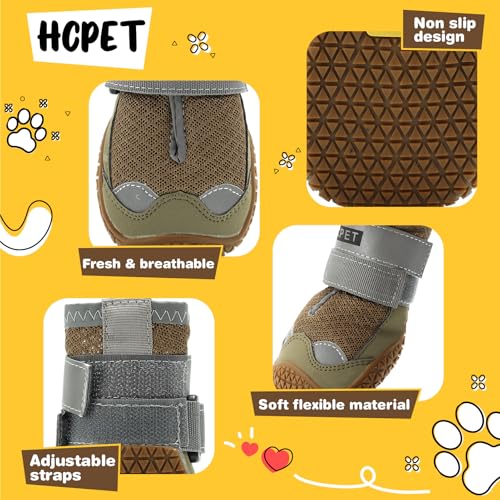 Dog Shoes for Dogs (Army Green / Width 1.77 in)