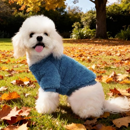 3 Pack Dog Sweater Clothes for Small Dogs Girls Boys Christmas (Grey+Blue+Navy / XL)