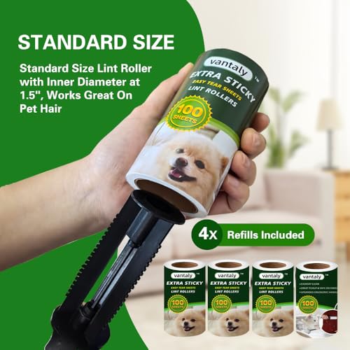 Lint Rollers for Pet Hair Extra Sticky (6 pcs - 600 Sheets)
