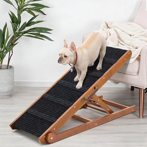 Dog Ramp for Bed (Walnut/Standard)