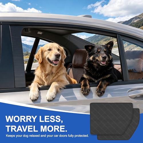 Car Door Protector for Dogs (Black / M)