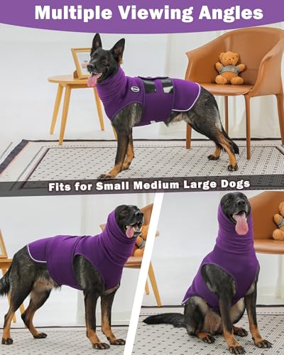 Dog Anxiety Vest with Hood (XXX-Large / Purple)