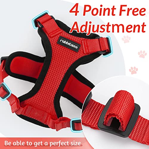 Cat Harness and Leash Set (S / Red)