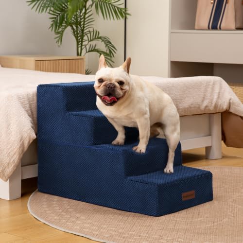 Dog Steps for Bed & Couch (Blue / 4-Step 18.5" H)