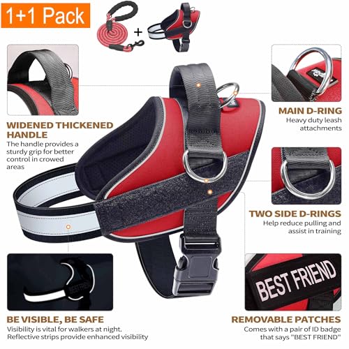Essential Dog Harness (L / Red)