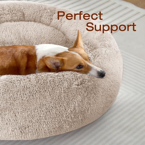 Dog Beds Large Sized Dog (36" / Cream Brown)