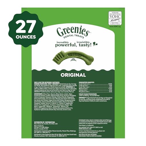 Large Natural Dental Dog Treats (17 Count (Pack of 1))