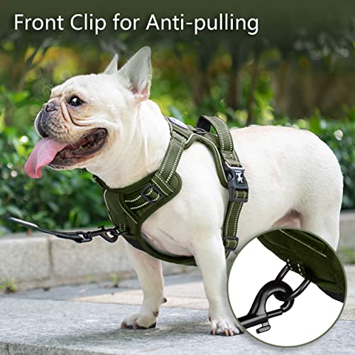 No Pull Dog Harness (S / Military Green)