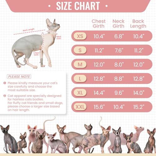 Sphynx Hairless Cats Shirt Pullover Kitten T (Small / Pink)