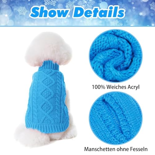 Dog Sweater for Medium Dogs (Blue / Medium)