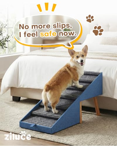 Dog Ramp for Bed & Couch (21.06" H-Blue)