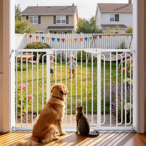 36" Extra Tall Baby Gate (White / 30.4"-56.8" W x 36" H)