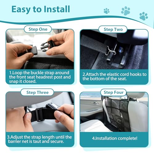 Dog Car Barrier (Black)