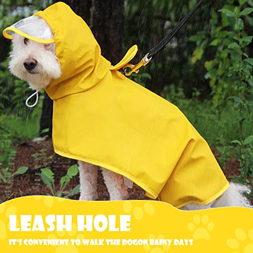 Dog Raincoat for Small Dogs (Small(Label Size:L) / Yellow)