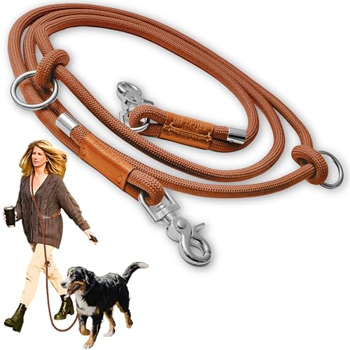 Hands Free Dog Leash (Maple Brown / 8.2 ft x 3/8 in)
