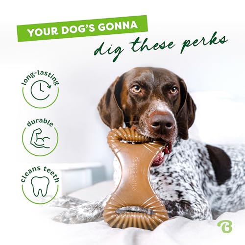 Dental Dog Chew Toy for Aggressive Chewers (REAL Bacon / Small)