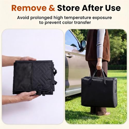 Dog Car Seat Cover (Black / 63”Lx53“W)