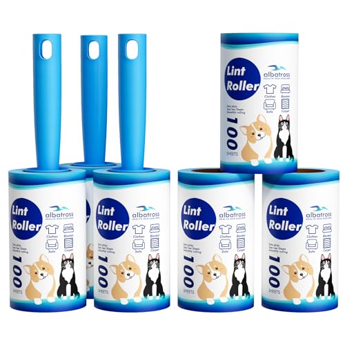 600 Sheets Lint Rollers for Pet Hair Extra Sticky