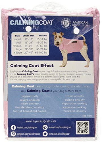 Anti Anxiety and Stress Relief Calming Coat for Dogs (Pink / Extra Large)