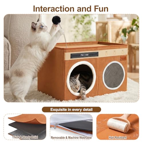 Retro Radio Cat House