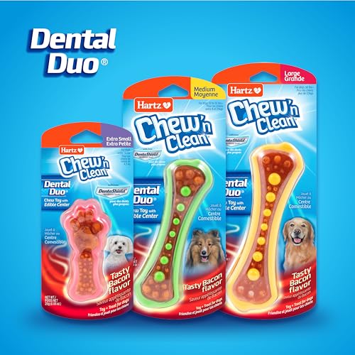 Chew 'n Clean Dental Duo Dog Treat & Chew Toy (X-Small (Pack of 6) / 6 Count)