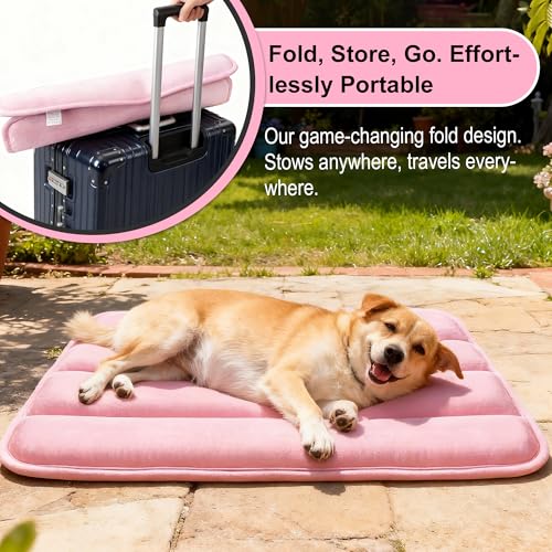 Dog Crate Pad (M(28"*16"*1.5") / New-Pink-1pc)