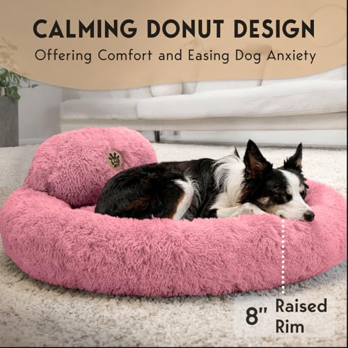 PetJett Large Dog Bed (Pink / Large - 36”L x 36”W x 8”Th)