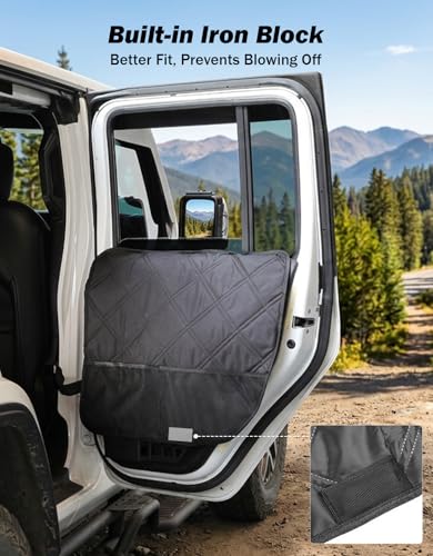 Car Door Protector for Dogs for 2018 (Fit for 2018-2026 Wrangler JL/ Gladiator JT)