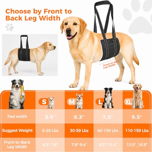Adjustable Dog Sling for Large Dogs (X-Large)