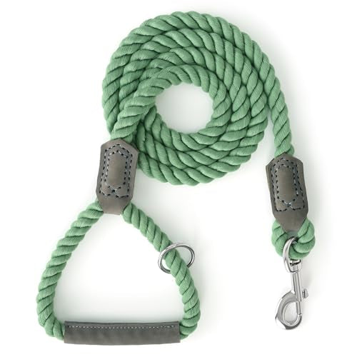Dog Leash Braided Cotton Rope w (Kashmir / 72 Inch-1/2")