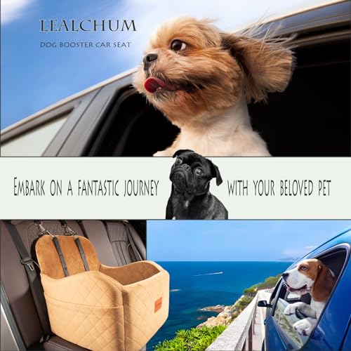 Dog Booster Car Seat for Small (Coffee / Medium)