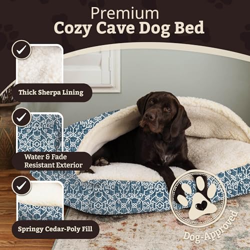Rectangle Cozy Cave Dog Bed (Ramey Oxford / Small)